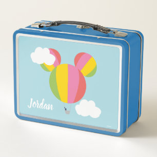 Mickey Mouse Hot Air Balloon Icon Metal Lunch Box