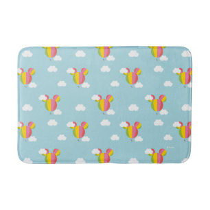 Mickey Mouse Hot Air Balloon Pattern Bath Mat