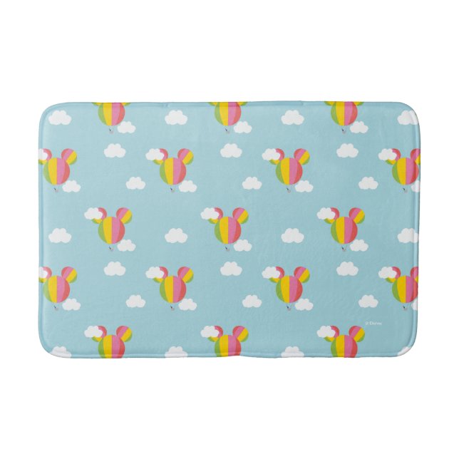 Mickey Mouse Hot Air Balloon Pattern Bath Mat (Front)
