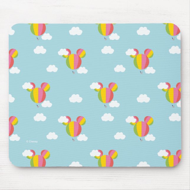 Mickey Mouse Hot Air Balloon Pattern Mouse Pad (Front)