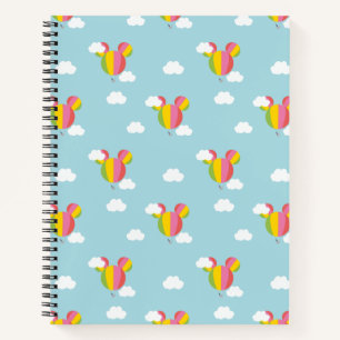 Mickey Mouse Hot Air Balloon Pattern Notebook
