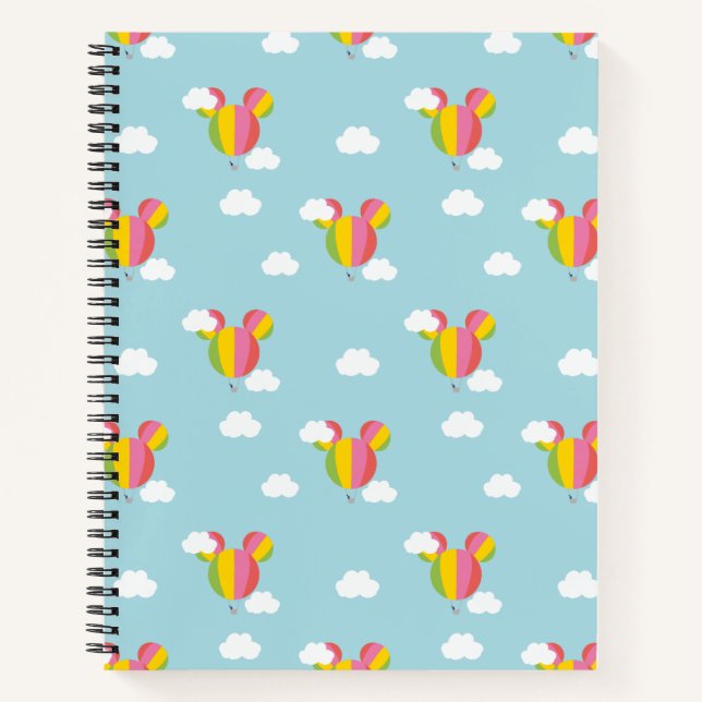Mickey Mouse Hot Air Balloon Pattern Notebook (Front)