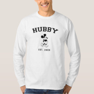 Mickey Mouse Hubby Custom Wedding Date T-Shirt