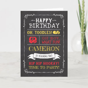 Mickey Mouse Icon Chalkboard Card