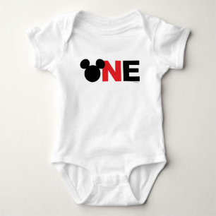 Mickey Mouse   Icon First Birthday Baby Bodysuit