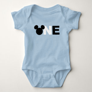 Mickey Mouse   Icon First Birthday Baby Bodysuit