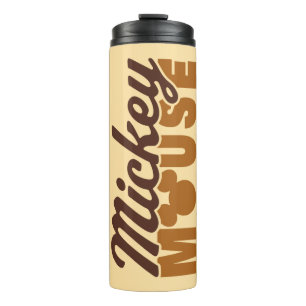 Mickey Mouse Icon Name Typography Thermal Tumbler