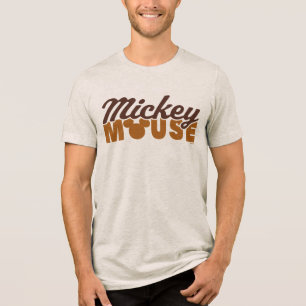 Mickey Mouse Icon Name Typography Tri-Blend Shirt