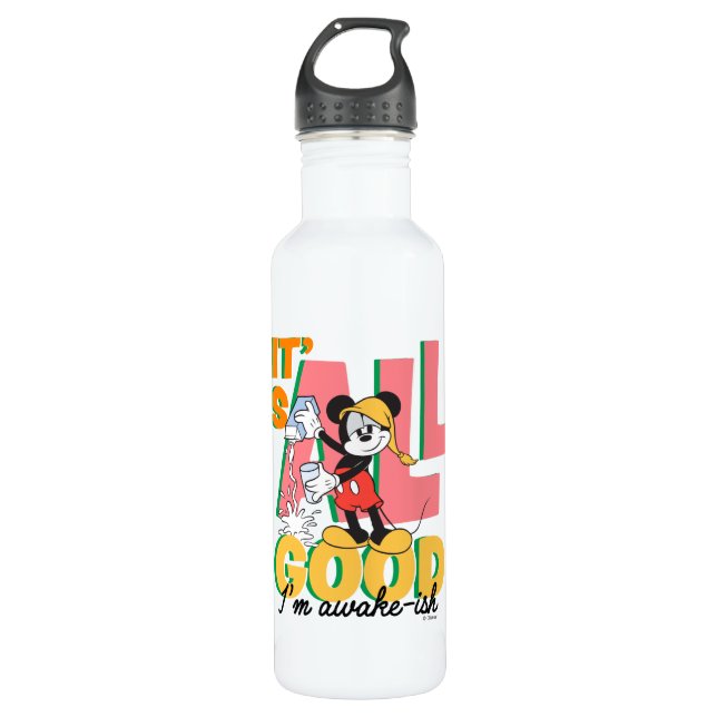 Mickey Mouse I'm Awake-ish 710 Ml Water Bottle (Front)