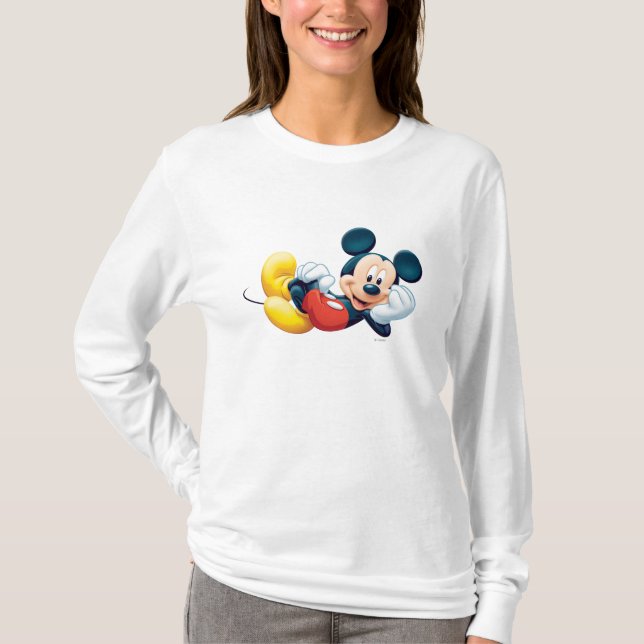 Mickey Mouse Laying Down T-Shirt (Front)