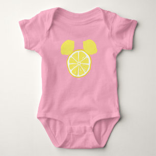 Mickey Mouse Lemon Icon Baby Bodysuit
