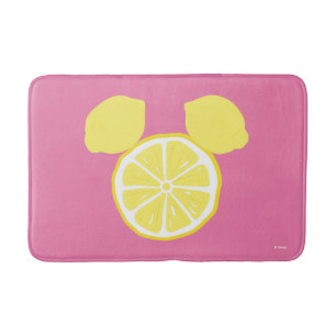 Mickey Mouse Lemon Icon Bath Mat