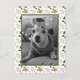 Mickey Mouse   Love, Peace & Joy Pattern Postcard