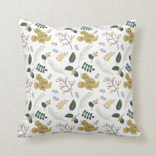 Mickey Mouse   Love, Peace & Joy Pattern Throw Pillow