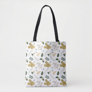 Mickey Mouse Love, Peace & Joy Pattern Tote Bag