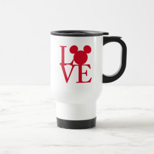 Mickey Mouse LOVE Valentine's Day Travel Mug
