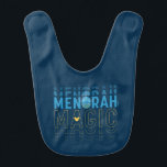 Mickey Mouse | Menorah Magic Bib<br><div class="desc">Happy Hanukkah from Mickey! This beautiful graphic features the text, "Menorah Magic" in blue and yellow.</div>
