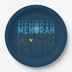Mickey Mouse Menorah Magic Paper Plate