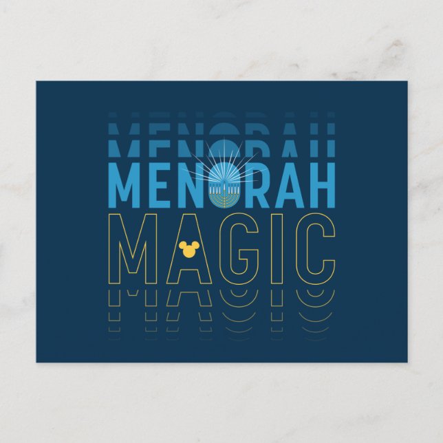 Mickey Mouse | Menorah Magic Postcard (Front)