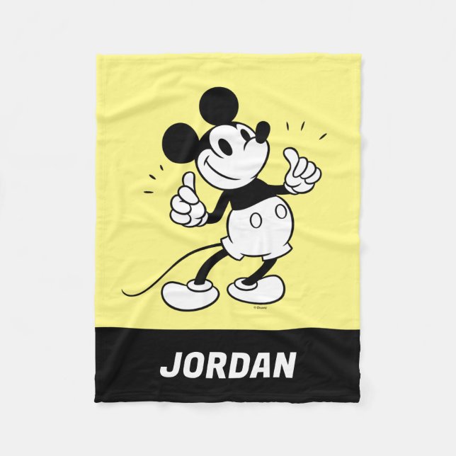 Mickey Mouse | Mickey Mouse | Add Your Name Fleece Blanket (Front)