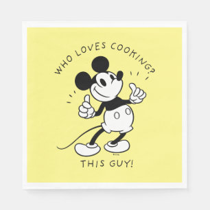 Mickey Mouse   Mickey Mouse Who Loves Cooking Napkin