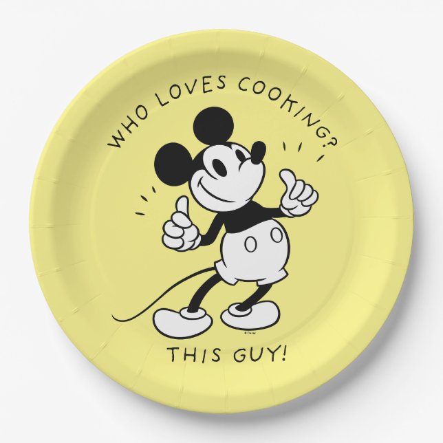 Mickey Mouse | Mickey Mouse Who Loves Cooking Paper Plate (Front)