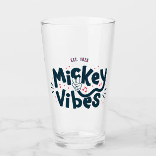 Mickey Mouse   Mickey Vibes Est. 1928 Glass