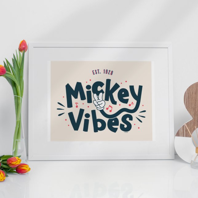 Mickey Mouse | Mickey Vibes Est. 1928 Poster (Creator Uploaded)
