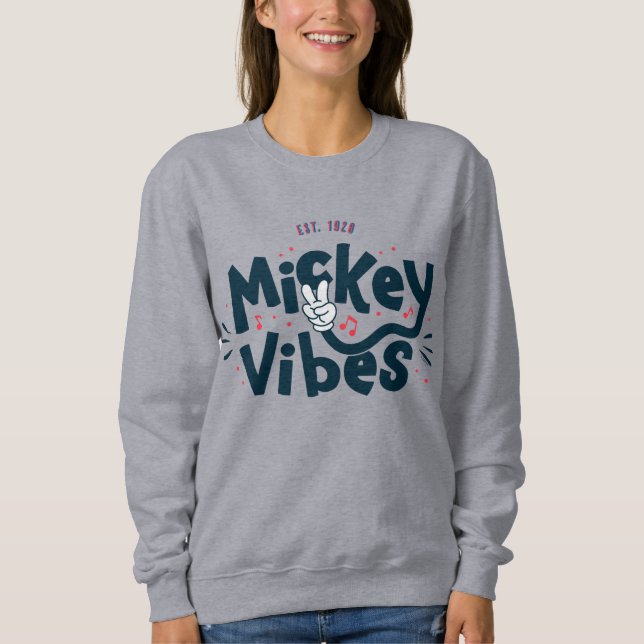 Mickey Mouse | Mickey Vibes Est. 1928 Sweatshirt (Front)