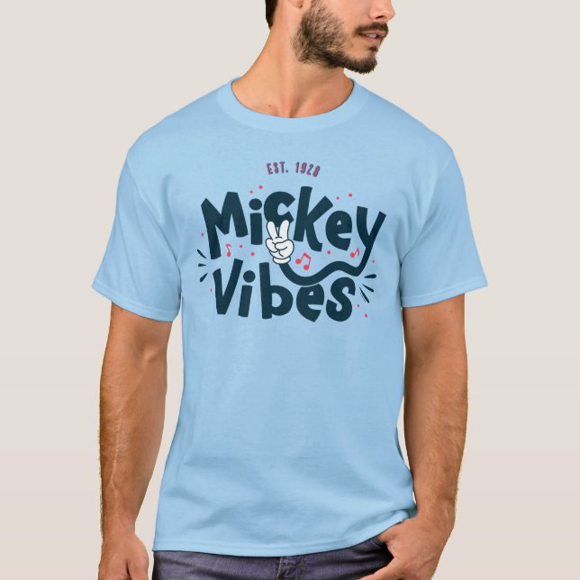 Mickey Mouse | Mickey Vibes Est. 1928 T-Shirt (Front)