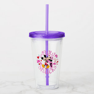 Mickey Mouse & Minnie Mouse Aww Schucks Acrylic Tumbler