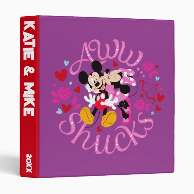 Mickey Mouse & Minnie Mouse | Aww Schucks Binder (Front/Spine)