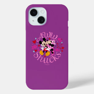 Mickey Mouse & Minnie Mouse   Aww Schucks iPhone 15 Case