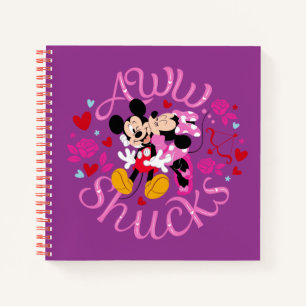 Mickey Mouse & Minnie Mouse   Aww Schucks Notebook