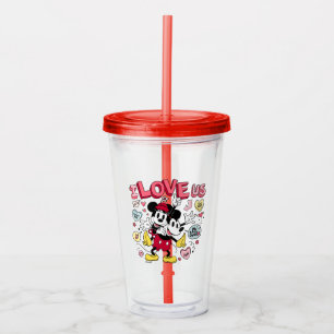 Mickey Mouse & Minnie Mouse   I Love Us Acrylic Tumbler