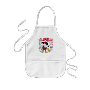 Mickey Mouse & Minnie Mouse   I Love Us Kids Apron