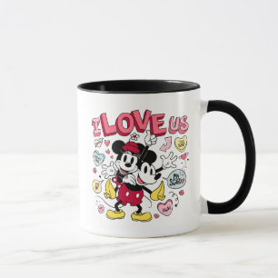 Mickey Mouse & Minnie Mouse   I Love Us Mug