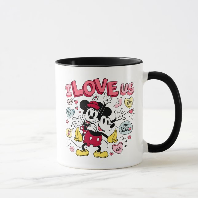 Mickey Mouse & Minnie Mouse | I Love Us Mug (Right)