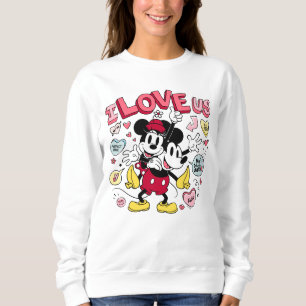 Mickey Mouse & Minnie Mouse I Love Us Sweatshirt