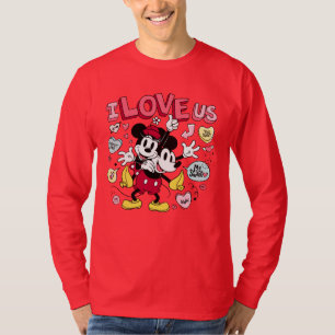 Mickey Mouse & Minnie Mouse I Love Us T-Shirt