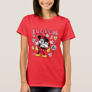 Mickey Mouse & Minnie Mouse   I Love Us T-Shirt
