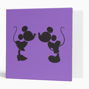 Mickey Mouse & Minnie Silhouette Binder