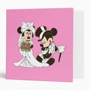 Mickey Mouse & Minnie Wedding Binder