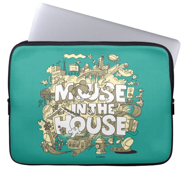 Mickey Mouse | Mouse In The House Laptop Sleeve (Front)