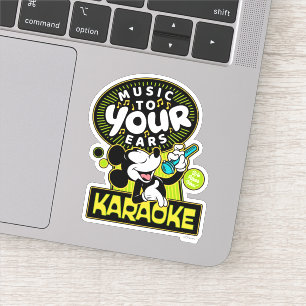 Mickey Mouse Music To Your Ears Karaoke Sign
