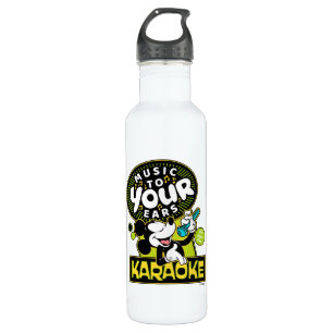 Mickey Mouse Music To Your Ears Karaoke Sign 710 Ml Water Bottle