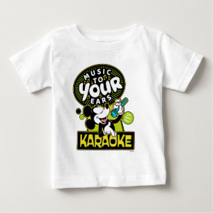 Mickey Mouse Music To Your Ears Karaoke Sign Baby T-Shirt