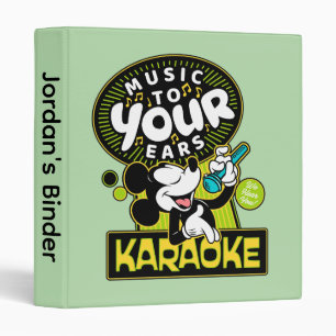 Mickey Mouse Music To Your Ears Karaoke Sign Binder