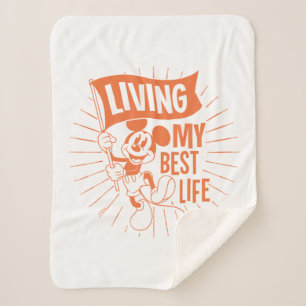 Mickey Mouse   My Best Life Sherpa Blanket