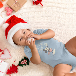 Mickey Mouse My First Christmas Baby Bodysuit